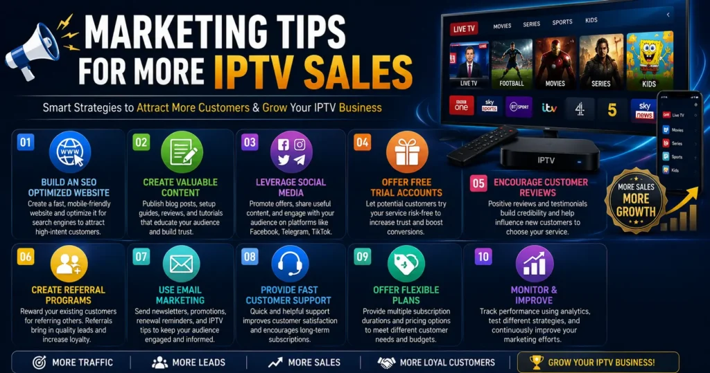 UK IPTV RESELLER - IPTV Sales